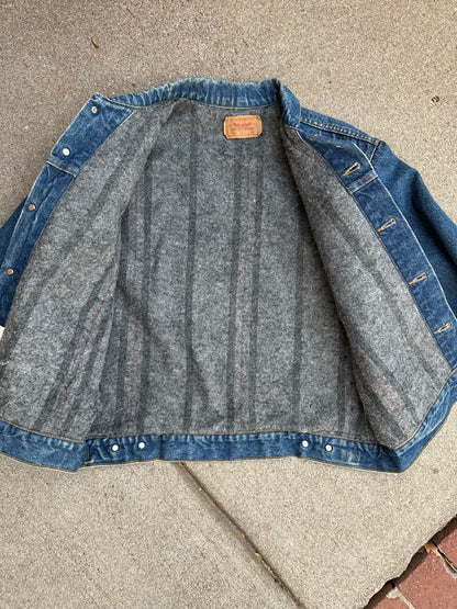 80’s Levi’s Blanket Lined Denim Trucker Jacket Type III (Unisex 42/L)