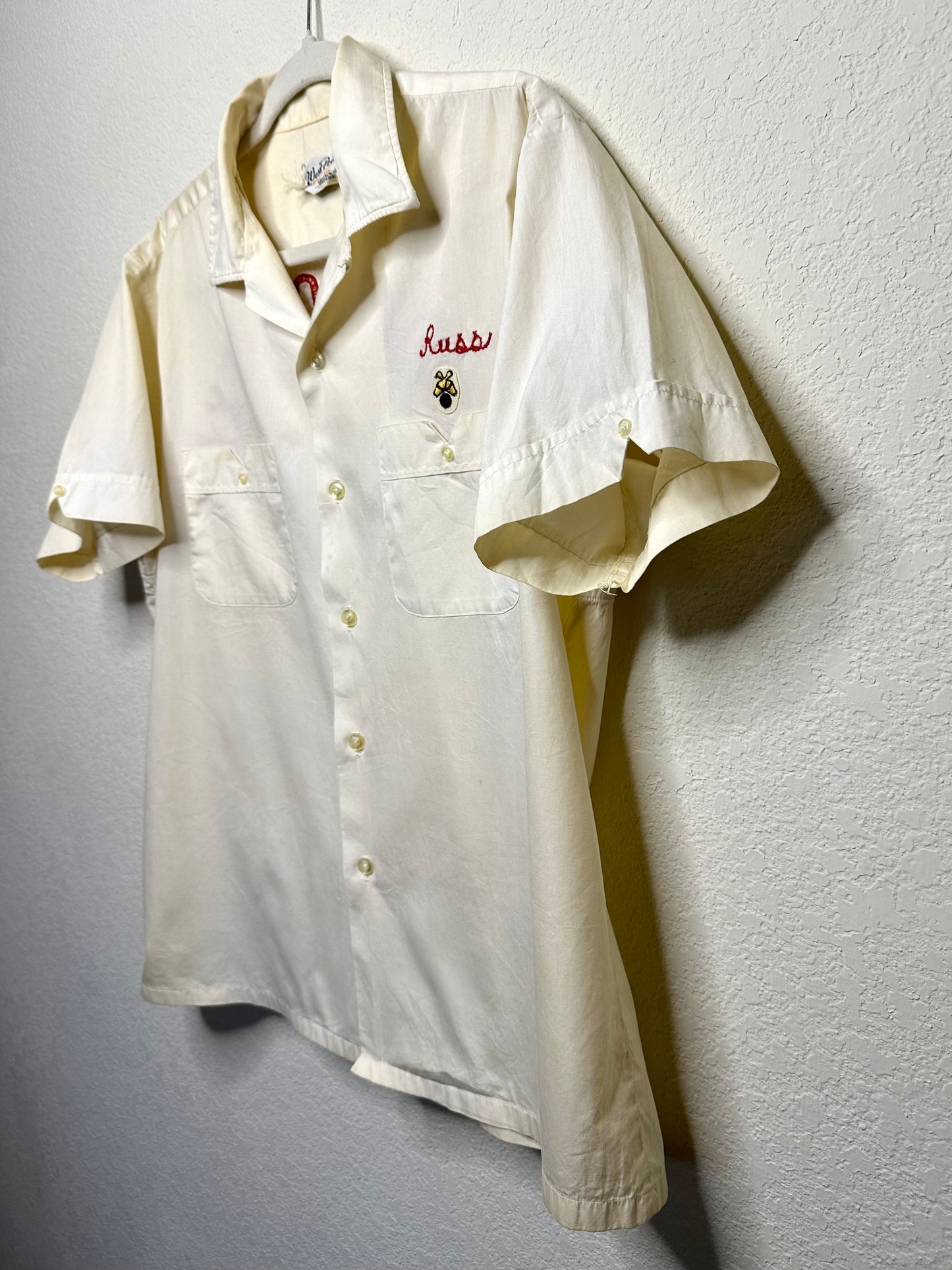 50’s Custom Standard of Texas Oil Chainstitch Pima Cotton Bowling Shirt (Unisex M)