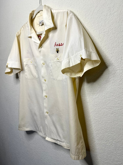 50’s Custom Standard of Texas Oil Chainstitch Pima Cotton Bowling Shirt (Unisex M)