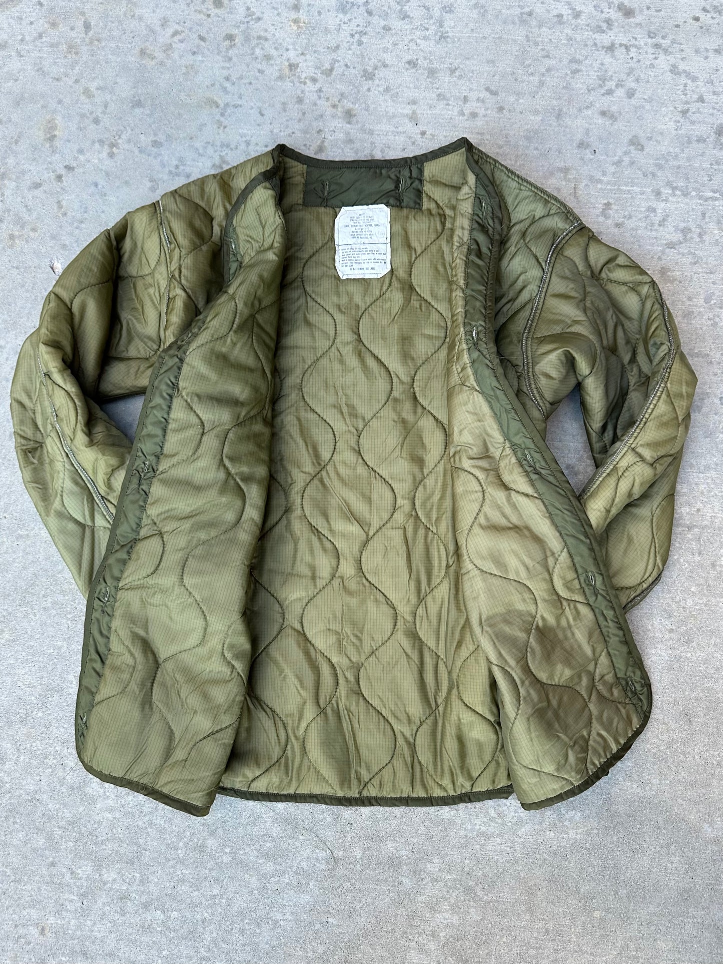 80’s US Military M65 Quilted Field Liner Mid-Length Jacket