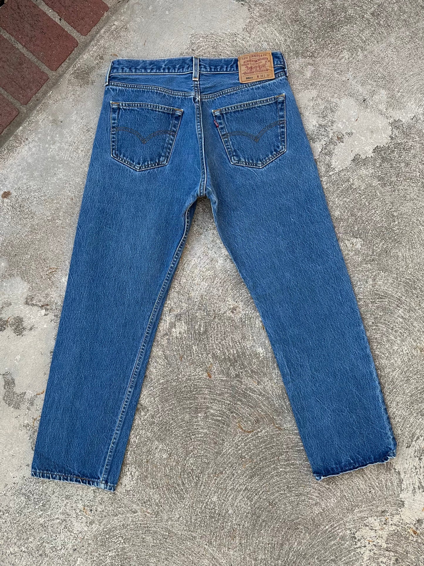 90’s Levi’s 501xx STF Raw Denim USA Jeans (Men’s 32x29 / Women’s 30)