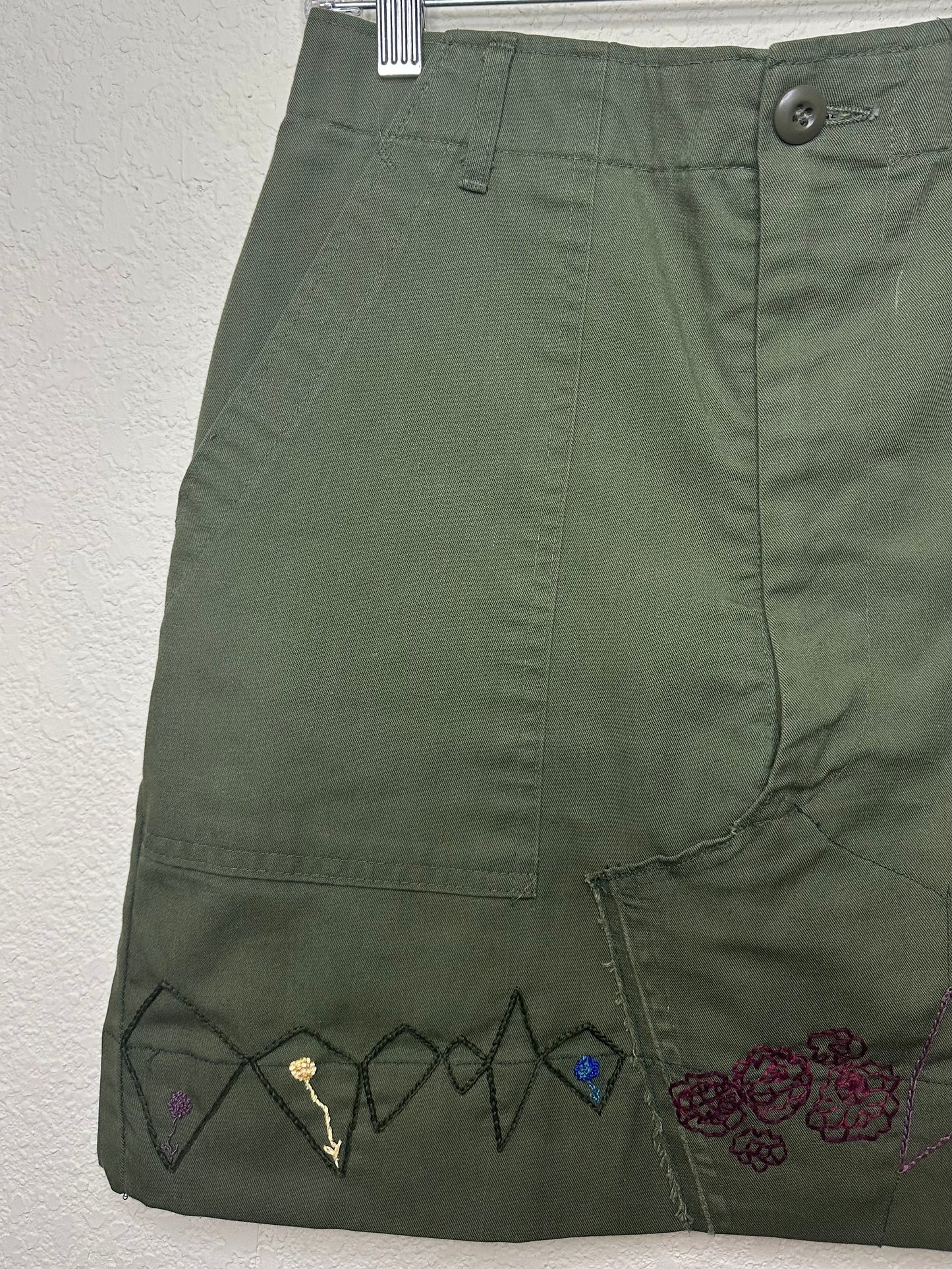 MCA Vintage Revival: Reworked 70’s OG-507 Military Skirt (from Field Pants)