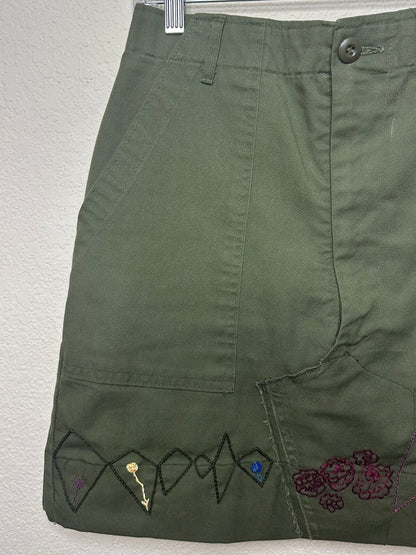 MCA Vintage Revival: Reworked 70’s OG-507 Military Skirt (from Field Pants)