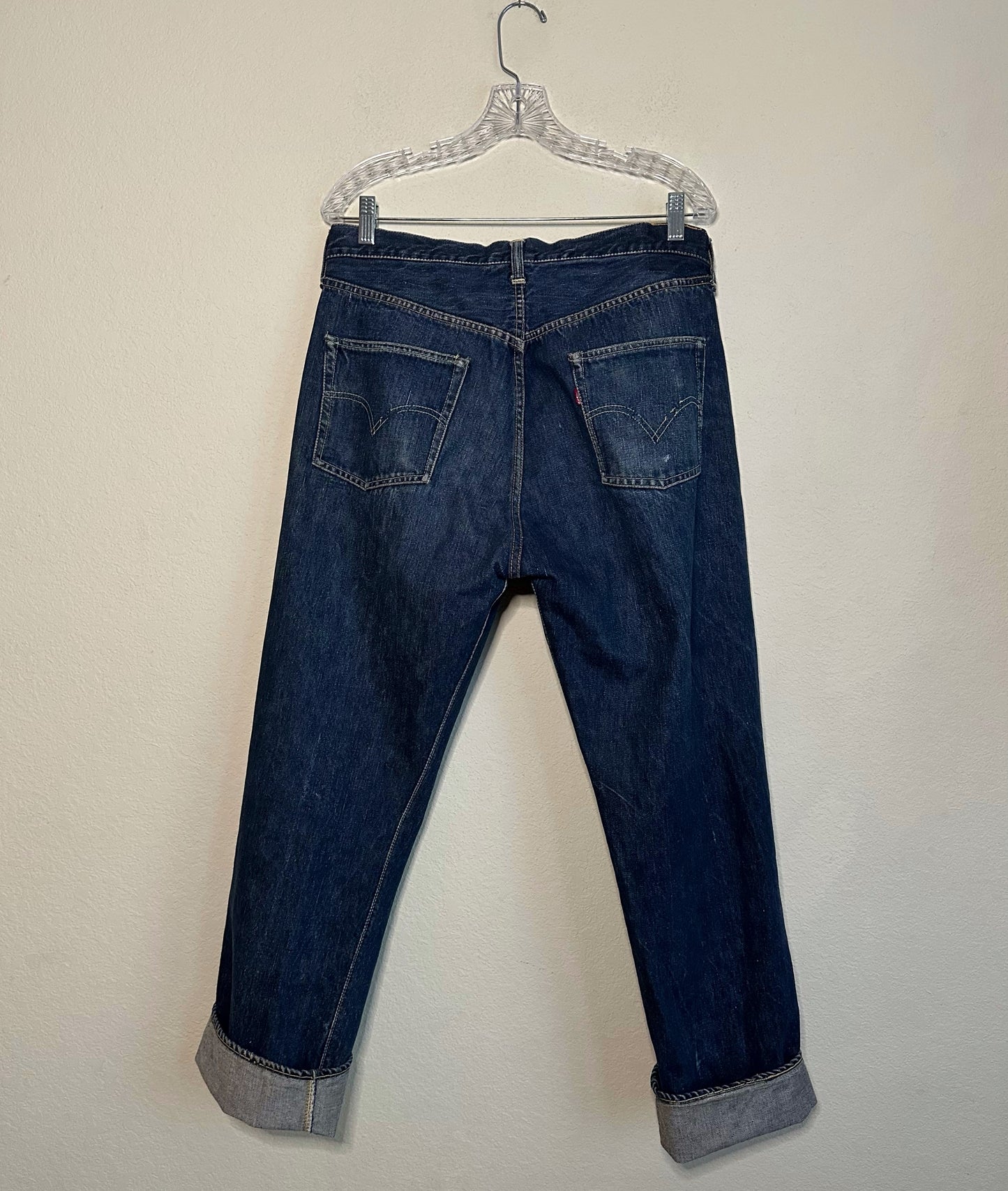 RARE 1947 LEVI’S ‘Big E’ 501XX Selvedge Redline Hidden Rivet USA Jeans (34x30)