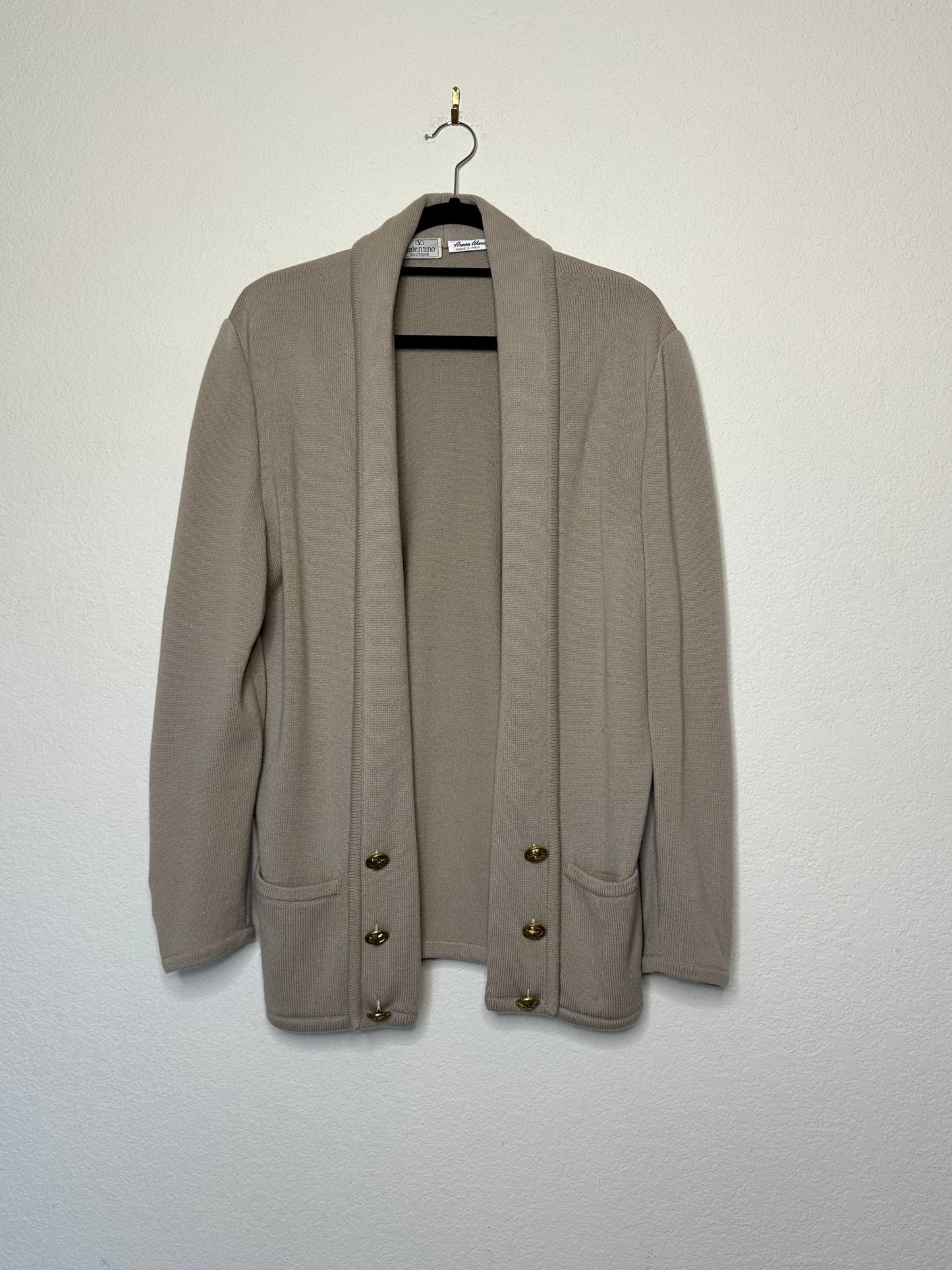 80’s Valentino Boutique Wool Open Cardigan (Unisex L)