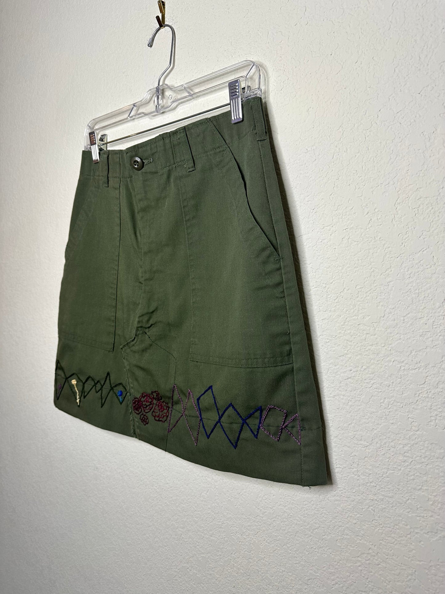 MCA Vintage Revival: Reworked 70’s OG-507 Military Skirt (from Field Pants)