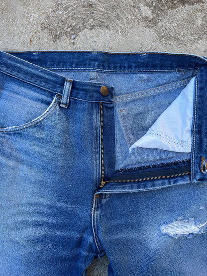 80’s-90’s Rustler Great Fades Distressed Crop Jeans (Men’s 31x27 / Women’s 30)