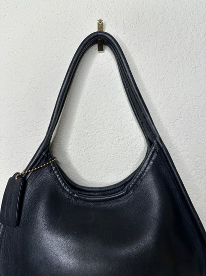 90’s COACH Black Leather Ergo Mini Satchel Bag USA