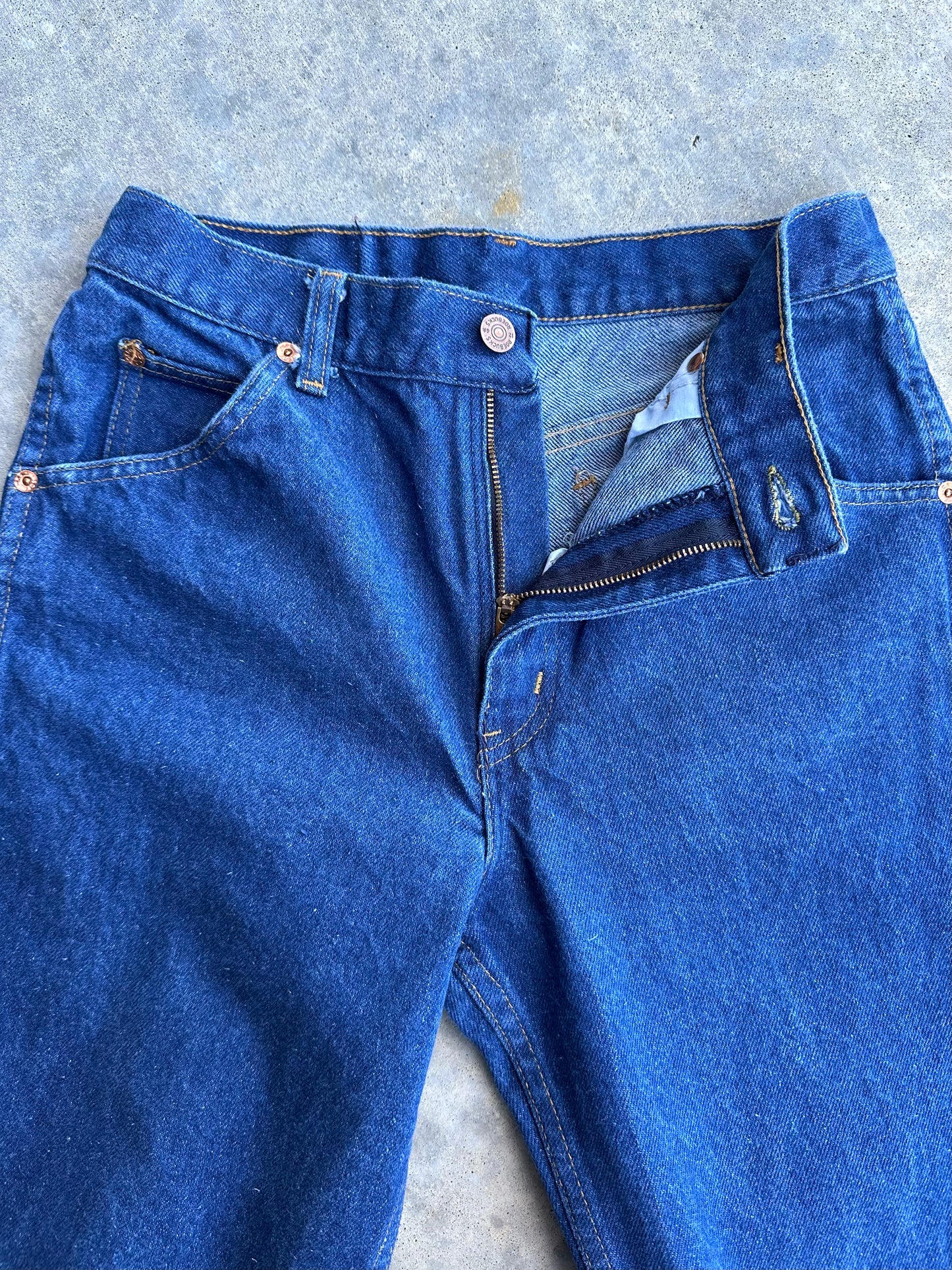 80’s Roebuck’s STF Stovepipe Indigo Denim Jeans (Men’s 27x32 / Women’s 26)