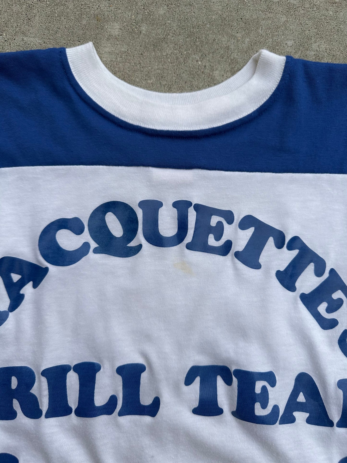 70’s Dodger Sportswear Gillette Twirling Corps Single Stitch Baby Tee (Women’s S)