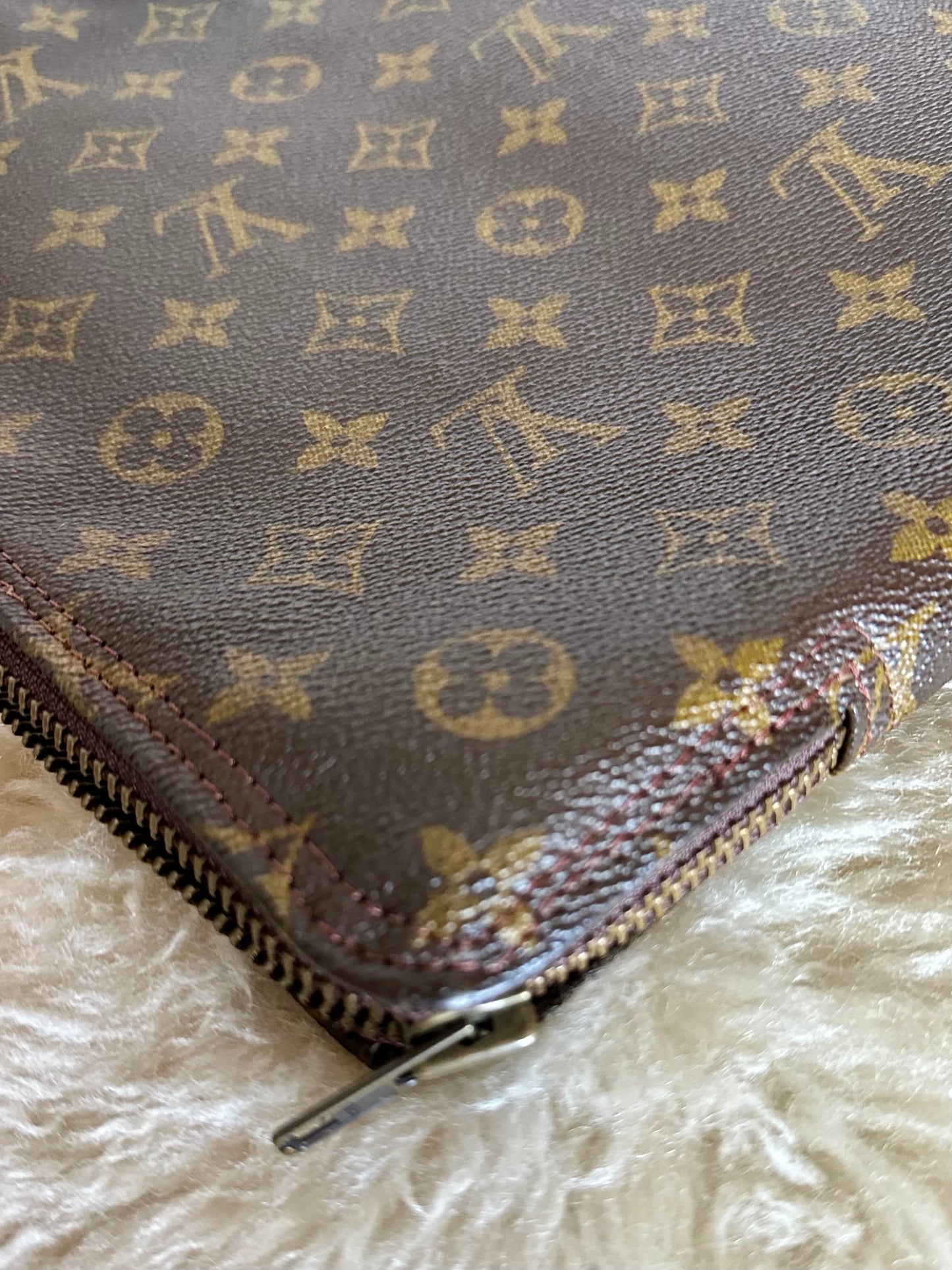 70’s Louis Vuitton Monogram Poche GM Document Case