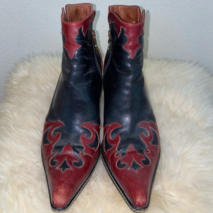 90’s Donald J. Pliner Western Couture Collection Booties (Women’s 8.5)