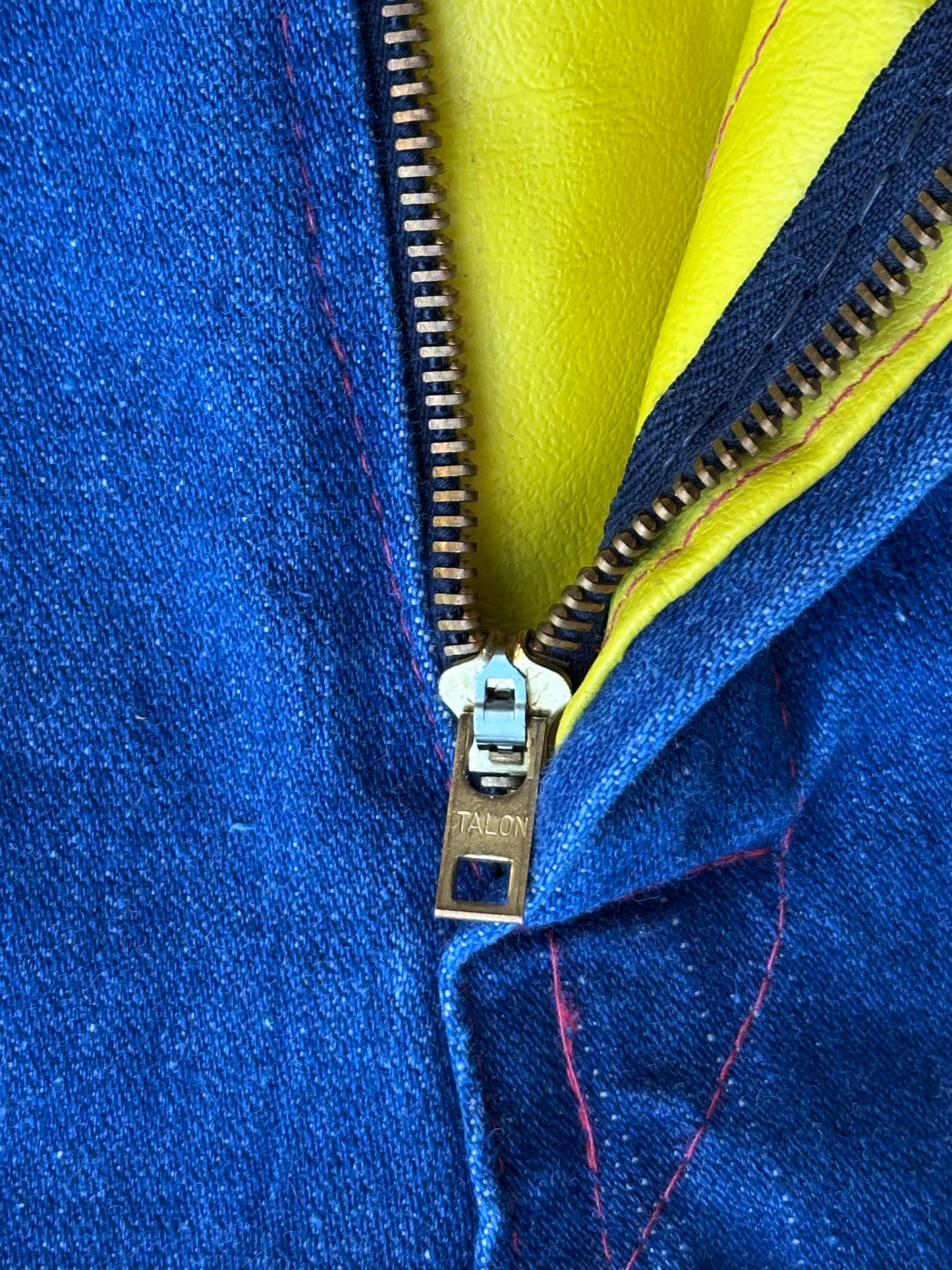 Rare 70’s Handmade Denim Motocross Racing Pants (34x30)