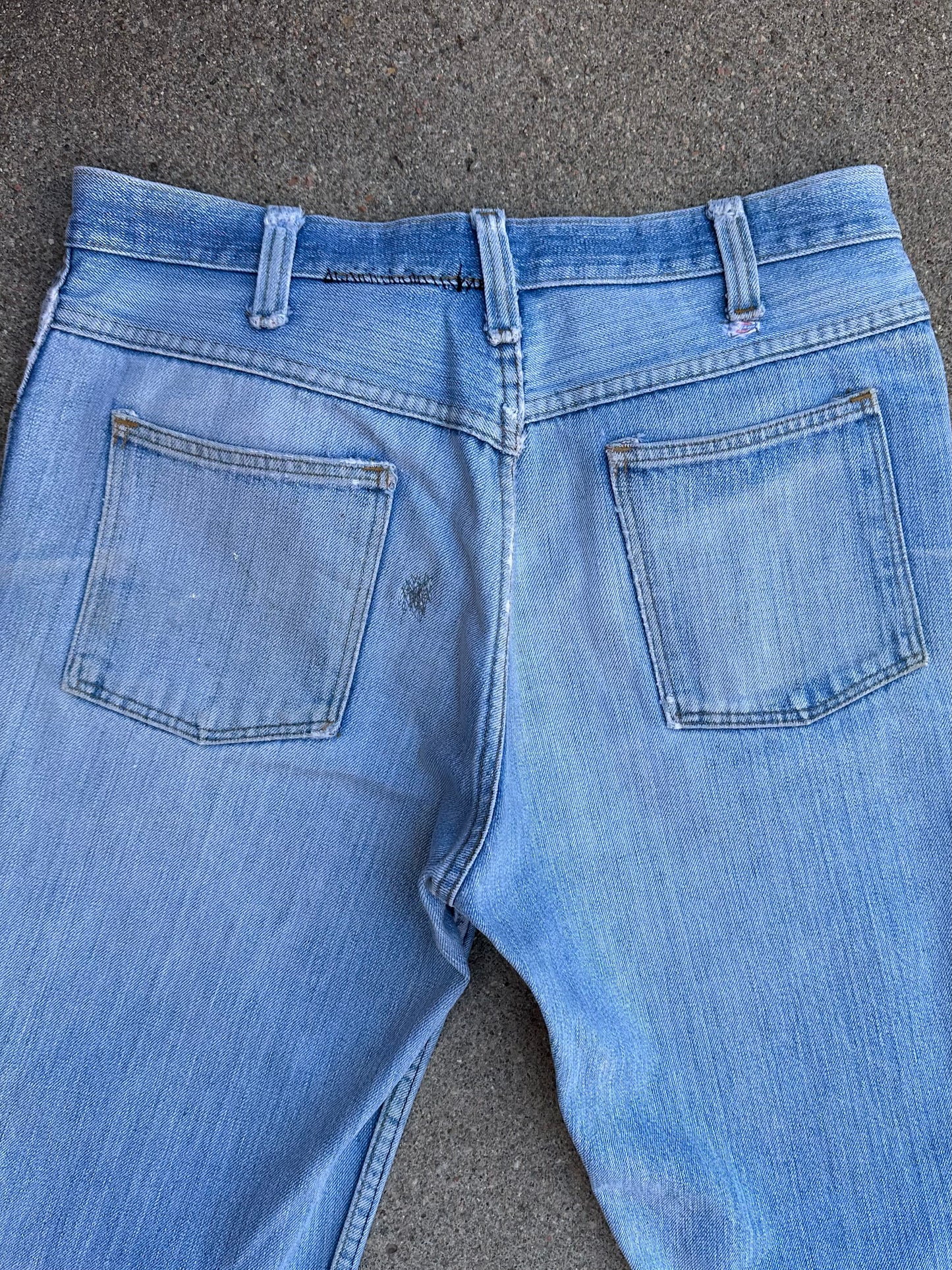 70’s Dickies Bootcut Patched Denim Twisted Seam Talon Jeans (Men’s 31x29/ Women’s 30)
