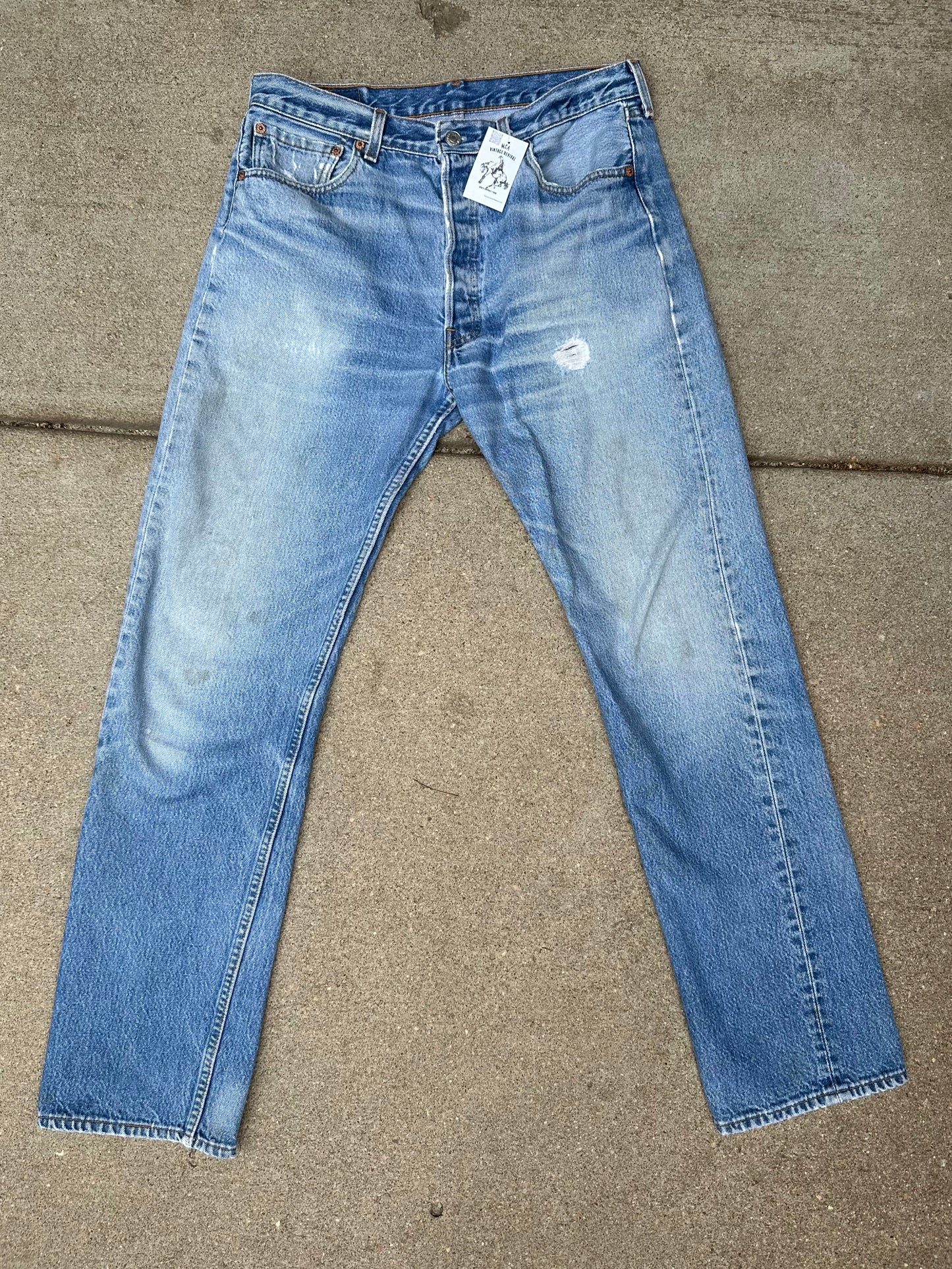90’s Levi’s 501xx Distressed Jeans (Men’s 32/ Women’s 30)