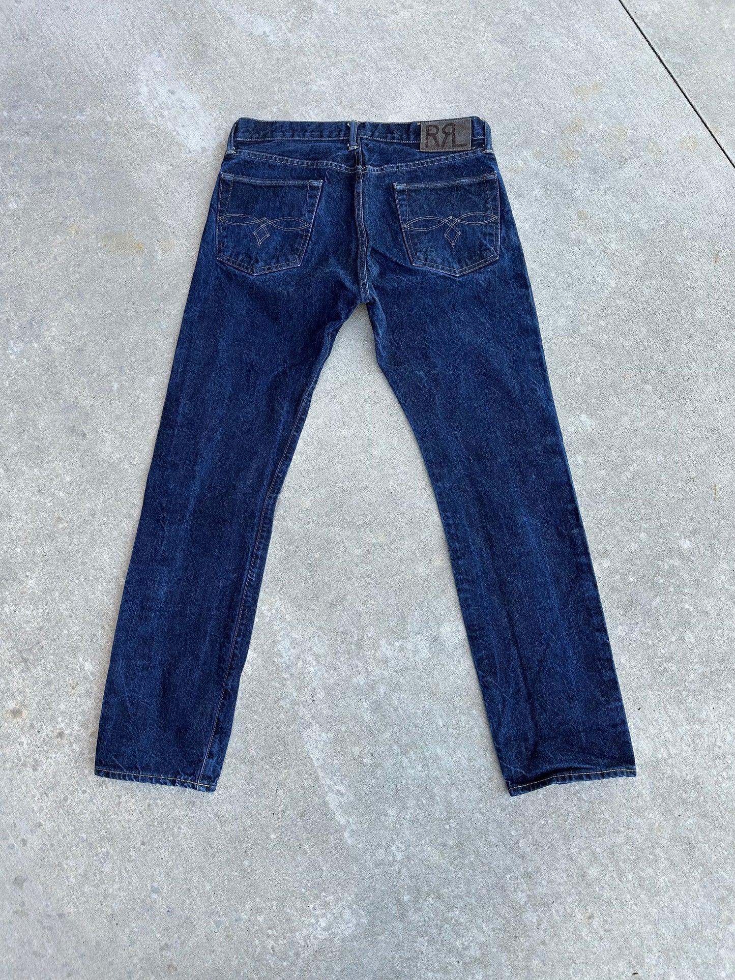 Double RL Japanese Woven Selvedge Denim Straight Leg Jeans