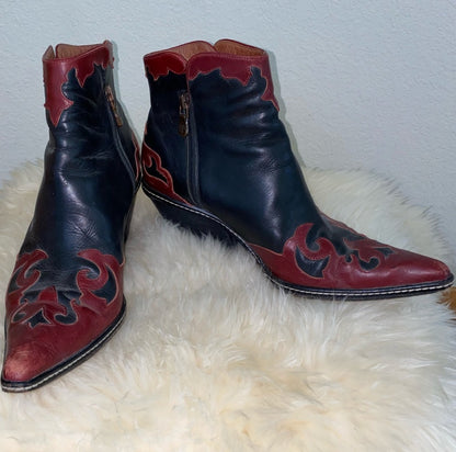 90’s Donald J. Pliner Western Couture Collection Booties (Women’s 8.5)