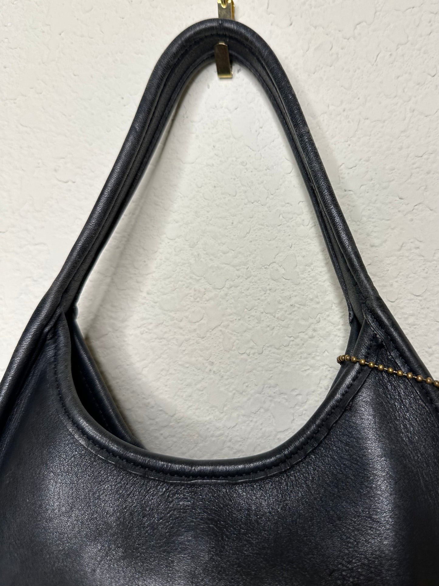 90’s COACH Black Leather Ergo Mini Satchel Bag USA