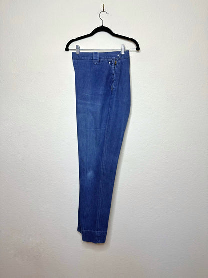 50’s LEVI’S Big E Side Zip Shorthorn Denim Pants (Women’s 34)