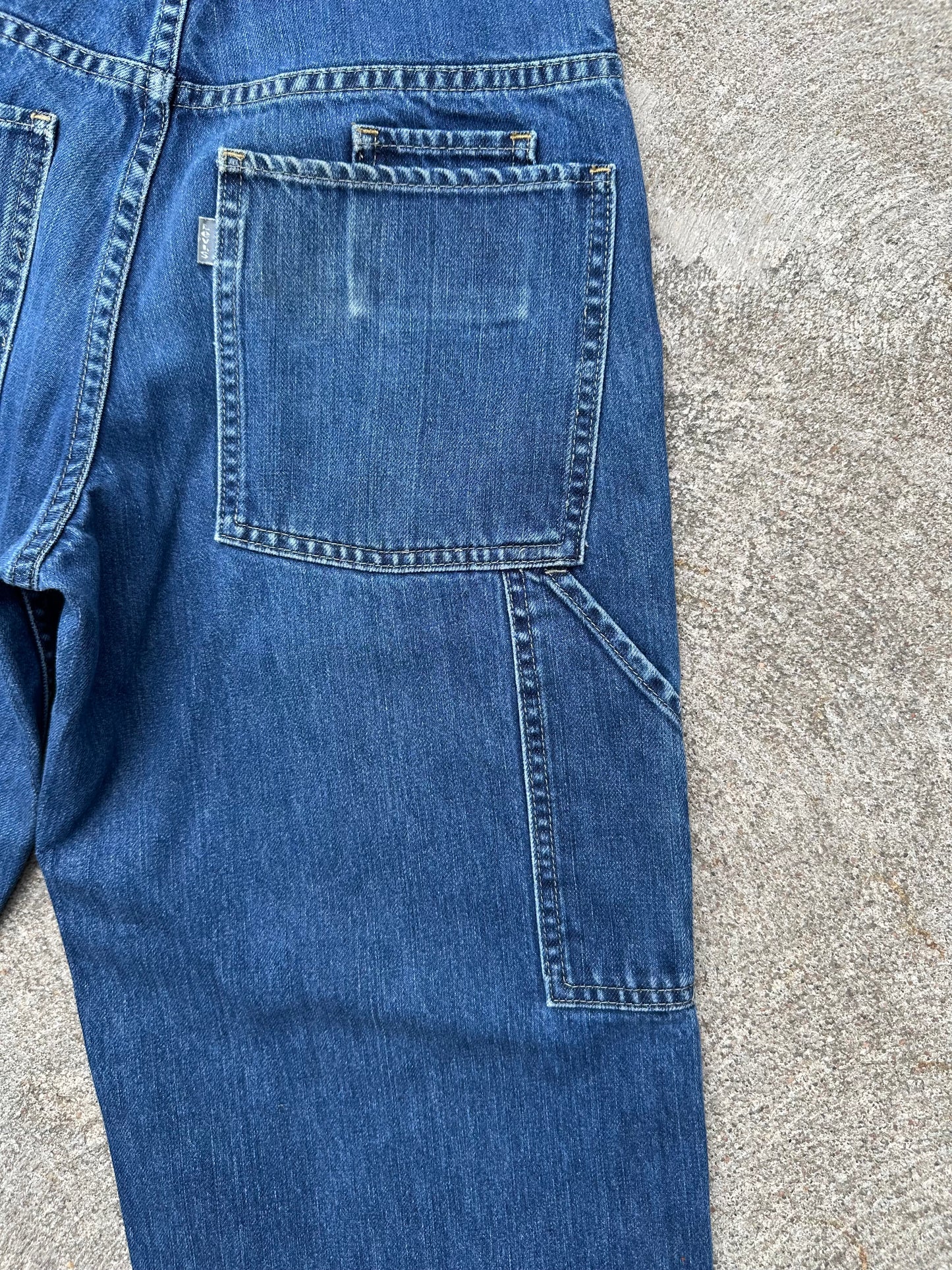90’s Levi’s SILVER TAB 751 Carpenter Wide Leg Crop Women Jeans (27x25.5 / Modern 25)