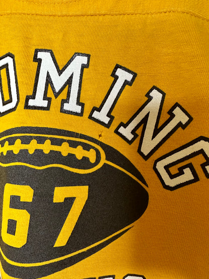 60’s Champion Knitwear Wyoming Cowboys Football Cotton Jersey Tee (Unisex M)