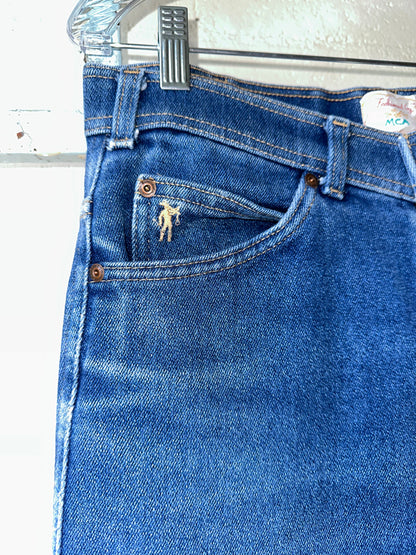 MCA Vintage Revival: 70’s Levi’s Bootcut Western Hand Embroidered Jeans (Modern 6/8)