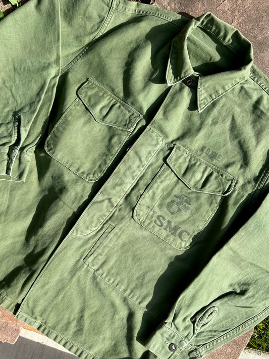 50’s Military P56 Cotton Sateen Utility Shirt OG107 (Unisex M)