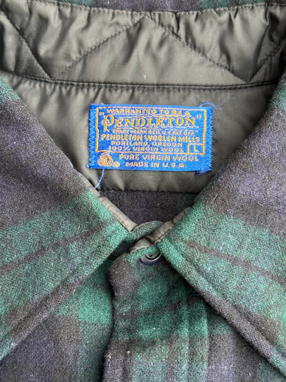 70’s Pendleton Classic Tartan Plaid Wool Shirt (Men’s L)