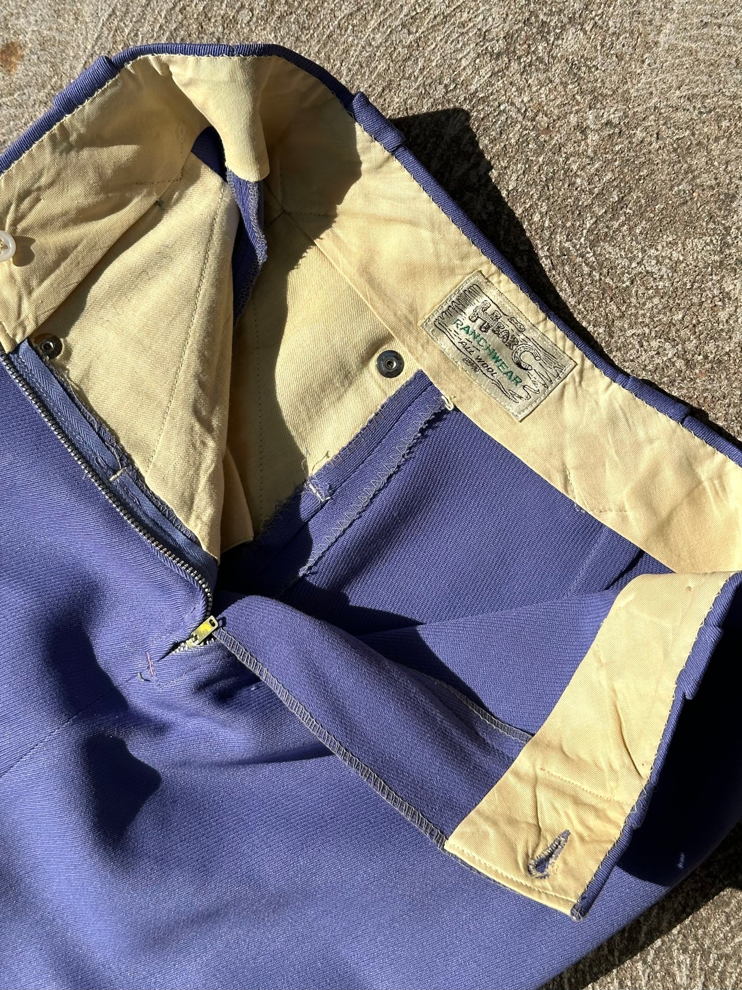 50’s H Bar C Ranchwear Wool Side Zip High-Rise Pants (Women’s 2/4)