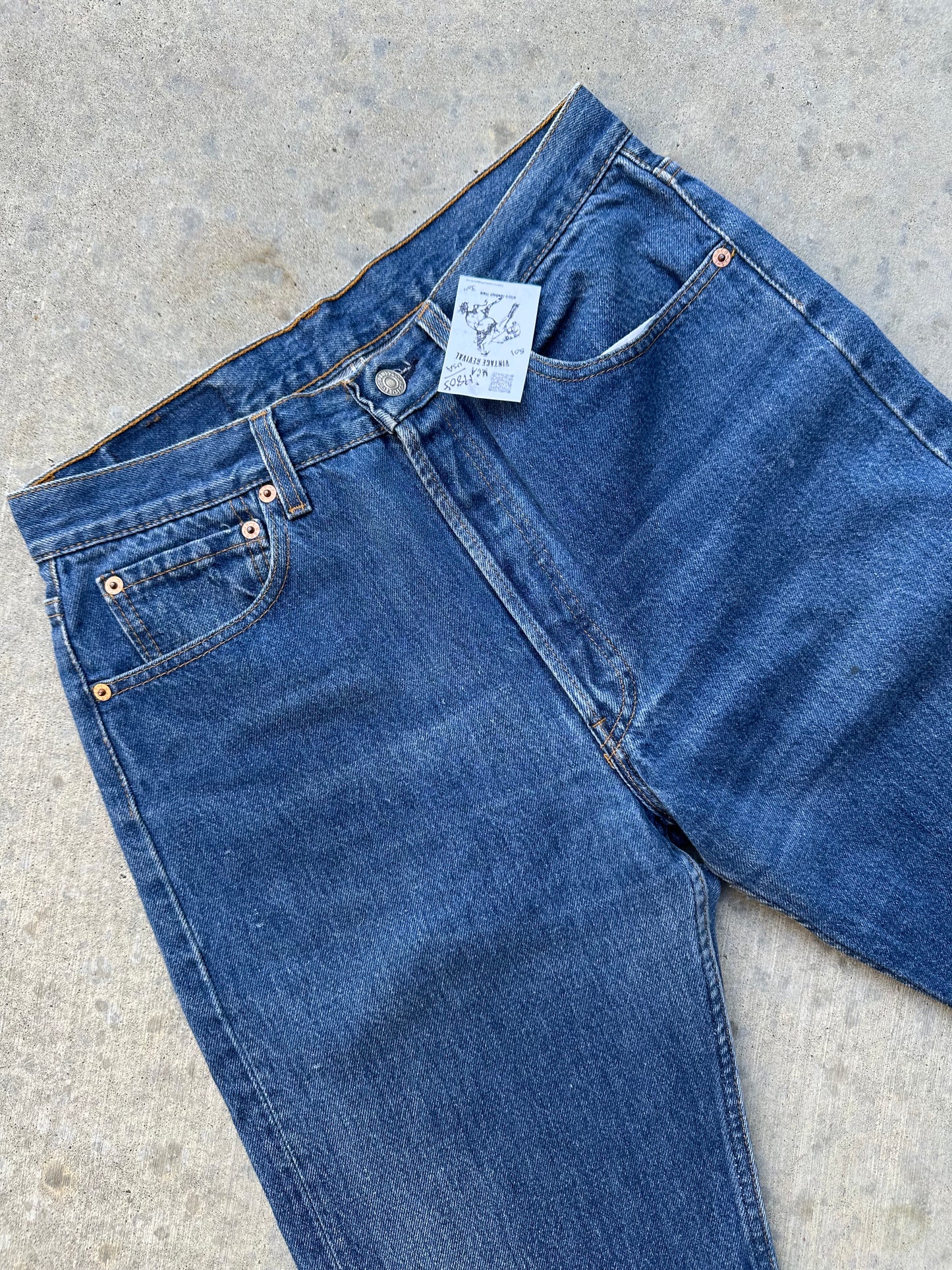 80’s Levi’s 501xx STF Raw Denim Jeans USA (Men’s 31x30 / Women’s 29)