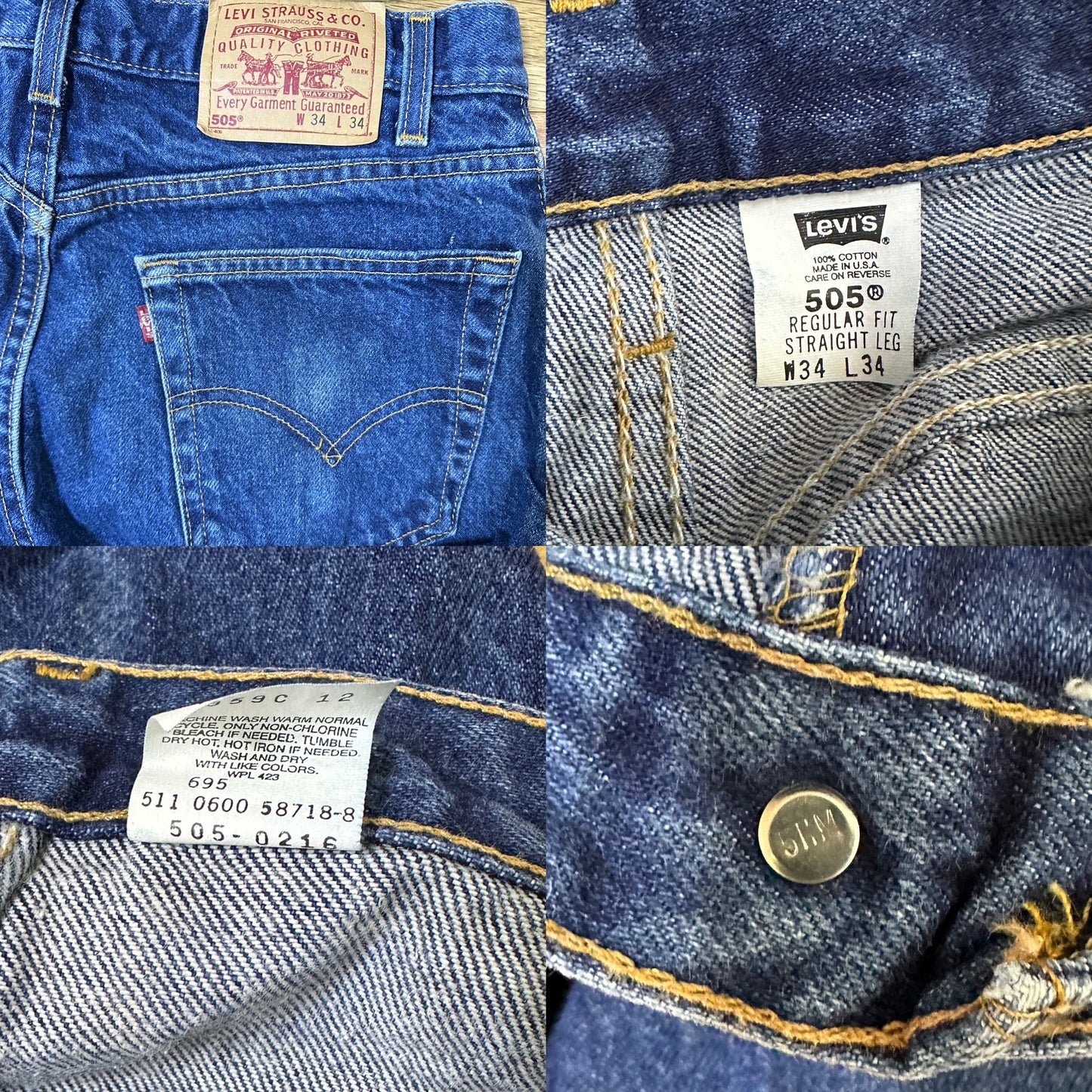 90’s Levi’s 505 USA Jeans (32x34 / Modern 8)