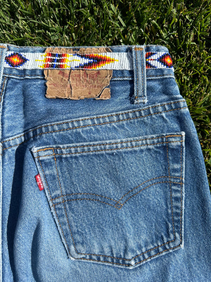Custom Beaded 90’s Levi’s 501 Jeans (Modern 2/4)
