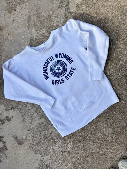 60’s Champion Running Man Wonderful Wyoming Girls State Sweatshirt (Women’s XS/S)