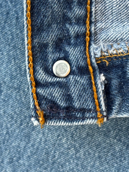 90’s Levi’s 501xx STF Raw Denim USA Jeans (Men’s 31x30 / Women’s 29)