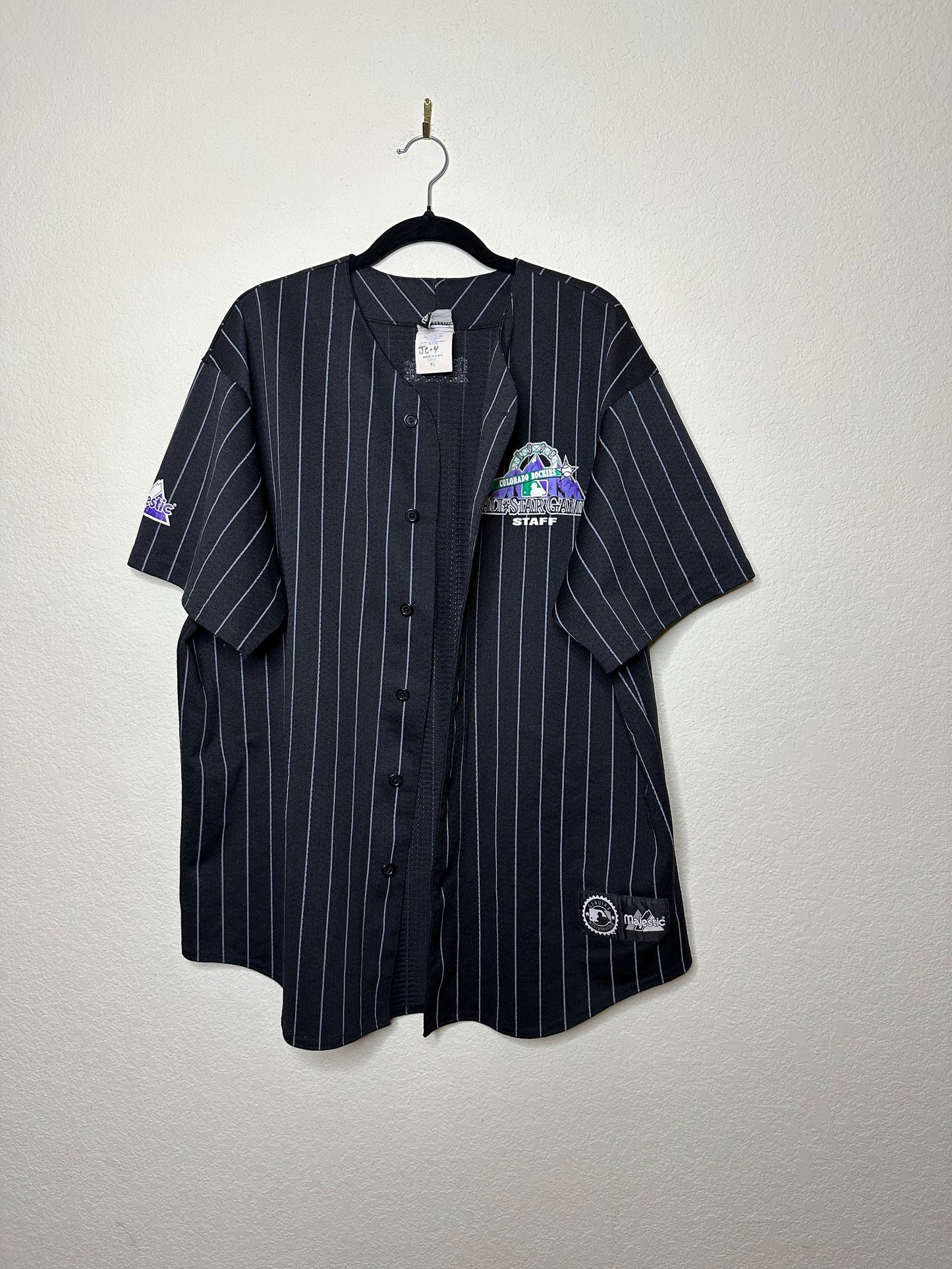 Rare 90’s Majestic Colorado Rockies All Star Staff MLB Jersey (Unisex XL)