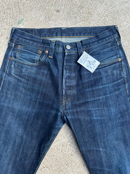 1947 LEVI’S LVC Big E 501XX Redline Selvedge Japanese Denim Jeans USA (30x31/Modern 28/29) Repro