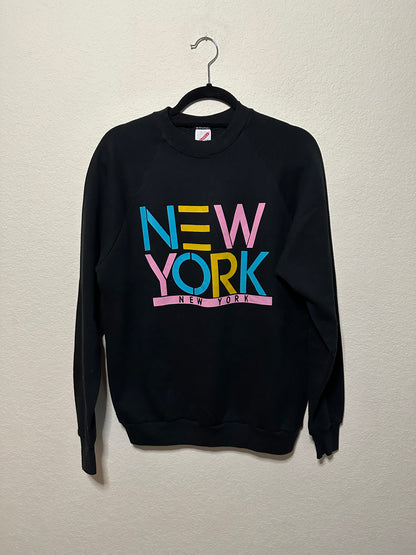 80’s New York Raglan USA Sweatshirt (Unisex M)