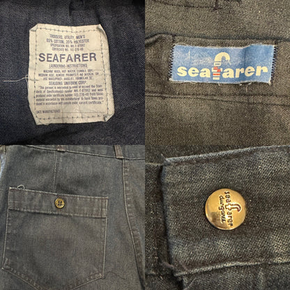 70’s Seafarer Military Utility Bell Bottom Flare Dungarees (31 x 33)