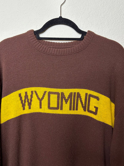 Rare 80's Wyoming Cowboys Cliff Engle Sweater (Unisex L)