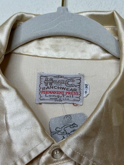 70’s H Bar C California Ranchwear Satin Pearl Snap Shirt (Unisex XL)