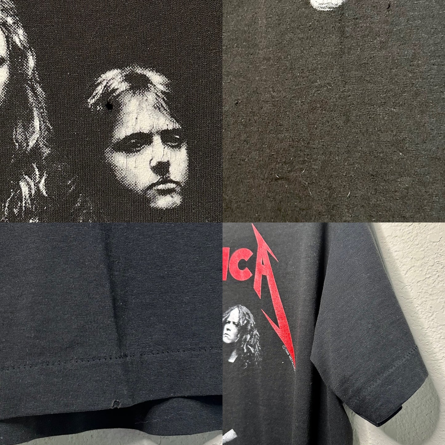 80s Metallica … And Justice For All Single Stitch Tour Tee (Unisex M)