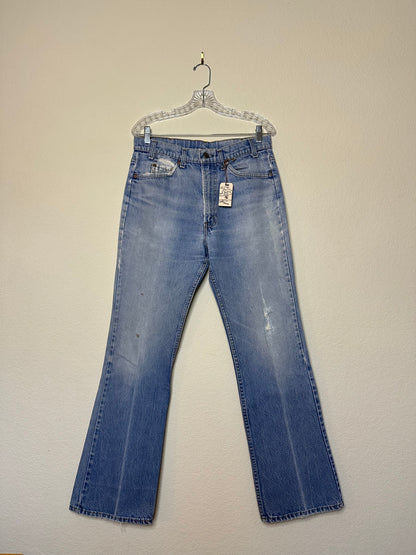 70’s Levi’s 517 Orange Tab Half Fade Distressed Bootcut Jeans (32x30 / Modern 8)