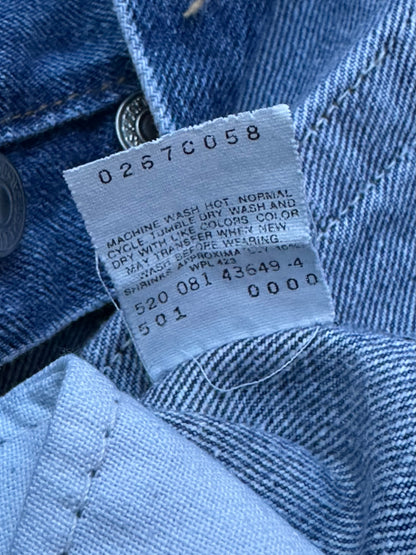 80’s Levi’s 501xx STF Raw Denim Jeans USA (Men’s 31x30 / Women’s 29)