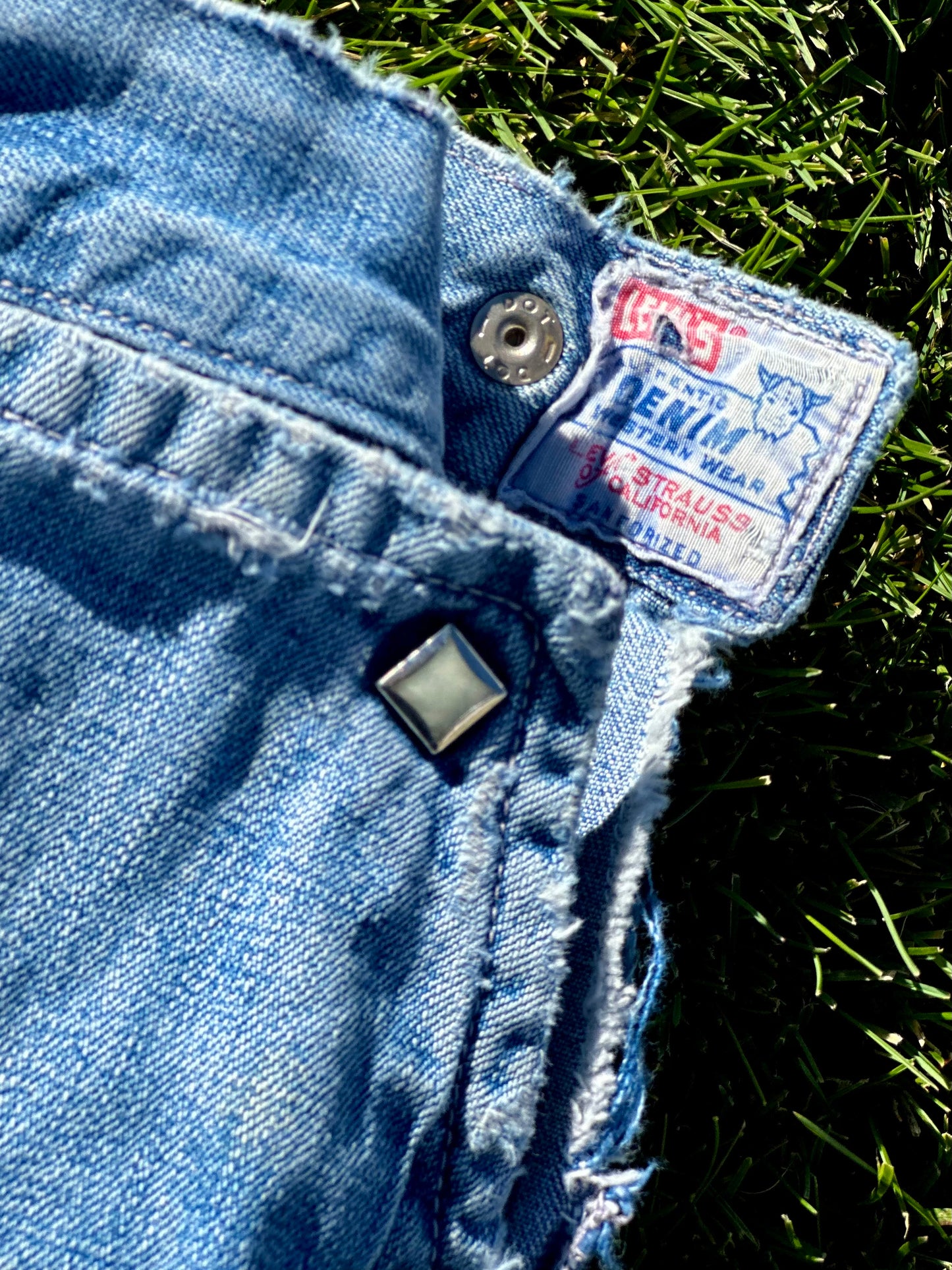 Rare 50’s LEVI’S Big E Western Side Zip Shorthorn Denim Pants (Women’s