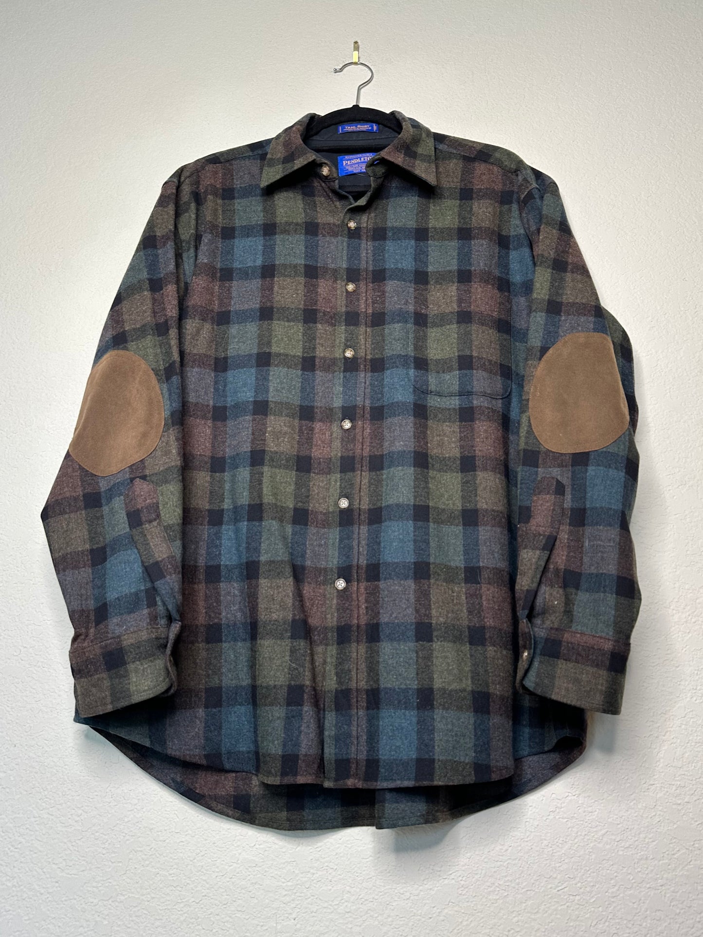 90’s Pendleton Wool Elbow Patch Trail Shirt (Men’s L/XL)