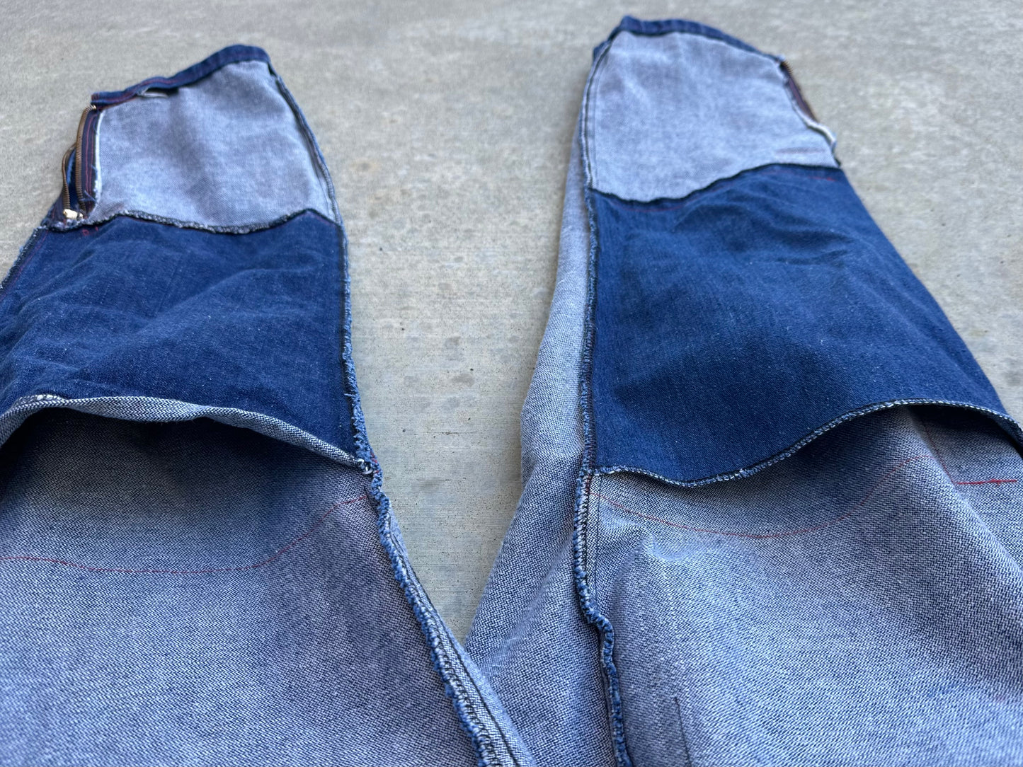 Rare 70’s Handmade Denim Motocross Racing Pants (34x30)