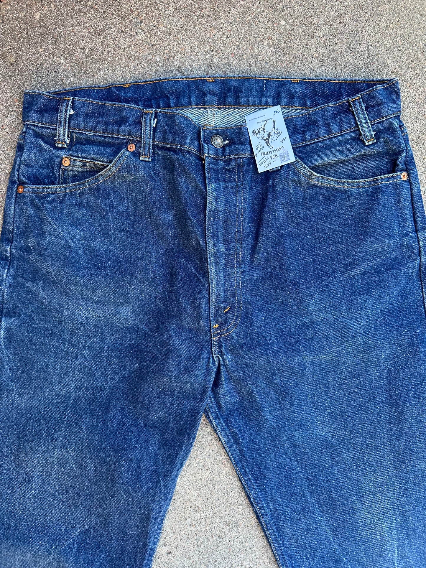 70’s Levi’s 505 Orange Tab #8 Button Talon USA Jeans (Men’s 36x30 / Women’s 34)