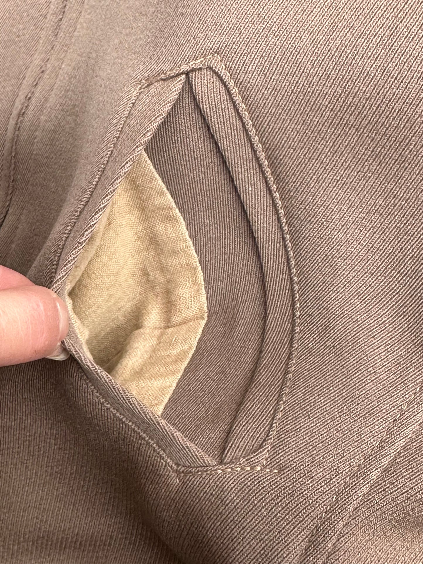 RARE 40’s Wool Gabardine Western Raglan Zip-Up Jacket (Unisex S)