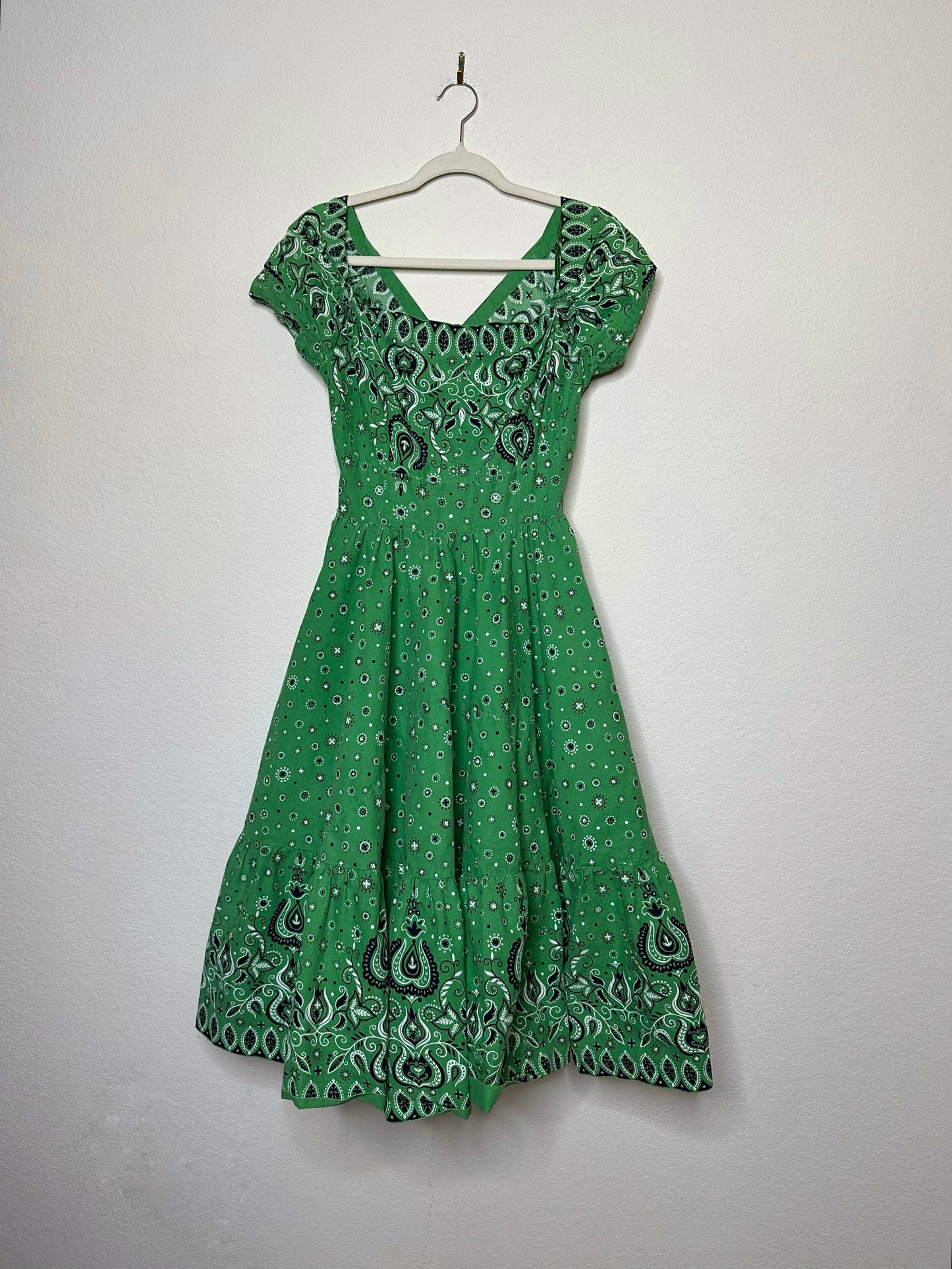 50’s/60’s Handmade Bandana Western Swing Dress (O/S)