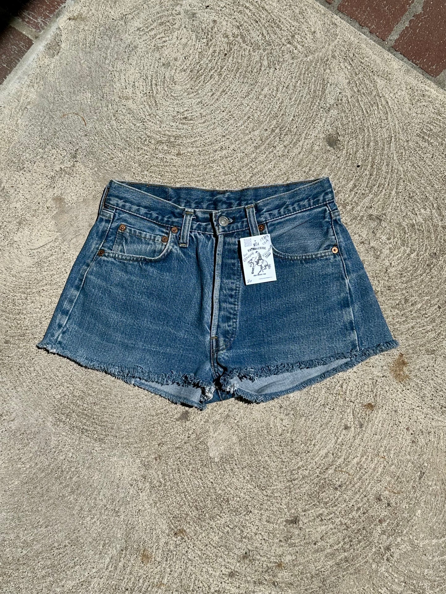 70’s Levi’s Redline Selvedge 501 STF Denim Cutoff Shorts (27” / Modern 25)